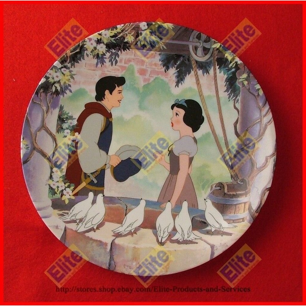 Snow White and the Seven Dwarfs "A Wish Come True"‎ Collectors Plate - MIB